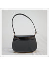 Cleo Brushed Flap Shoulder Bag Black - PRADA - BALAAN 9