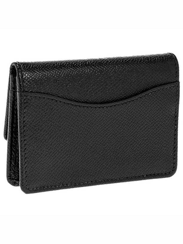 Gancini Calfskin Card Wallet Black - SALVATORE FERRAGAMO - BALAAN 3