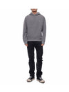 Bold Fox Head Patch Comfort Hoodie Grey - MAISON KITSUNE - BALAAN 4