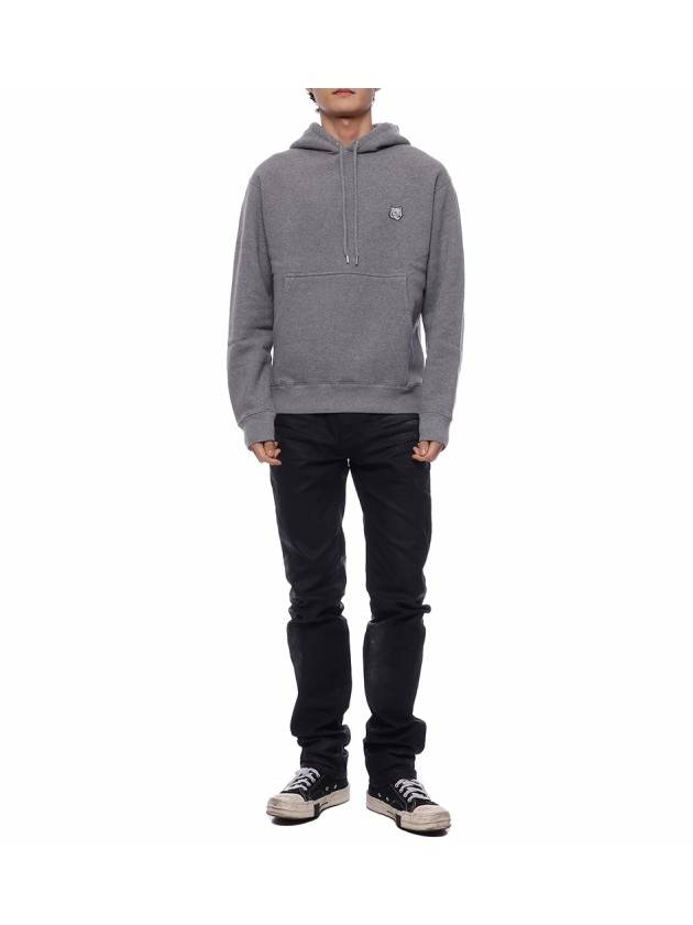 Bold Fox Head Patch Comfort Hoodie Grey - MAISON KITSUNE - BALAAN 4