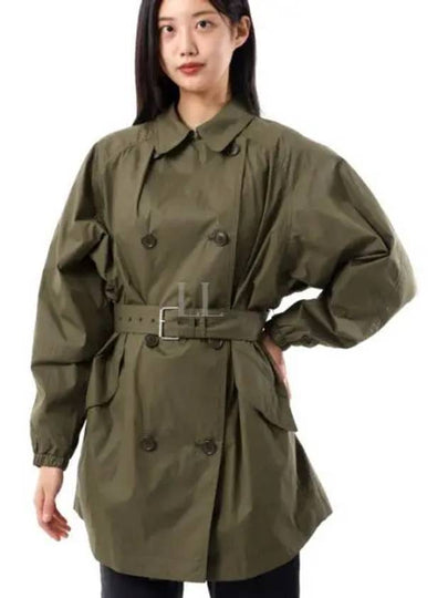 Carlota Trench Coat Khaki - ISABEL MARANT - BALAAN 2