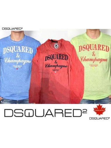 Mendique Logo Pocket Long Sleeve 74GC0905 Red - DSQUARED2 - BALAAN 1