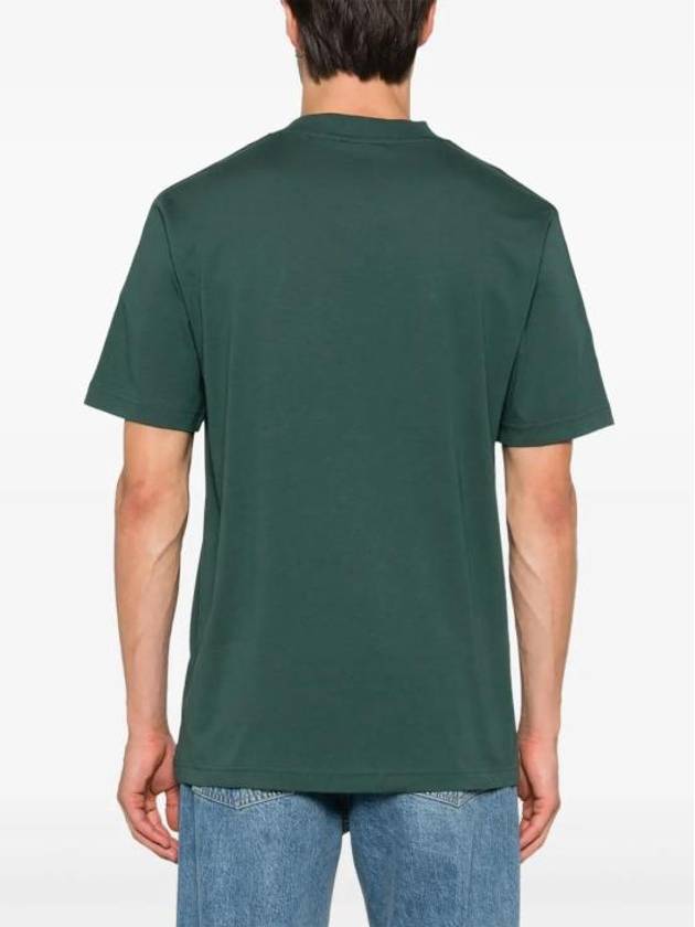 Graphic 3 Stripe Logo Short Sleeve T Shirt Green - ADIDAS - BALAAN 5