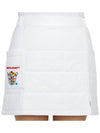 Women's Padded H-Line Skirt White - HORN GARMENT - BALAAN 7