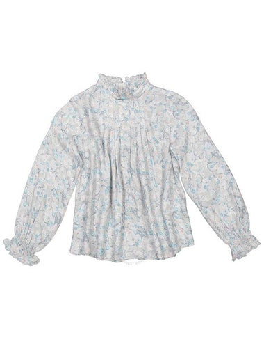 Chloe Girls Ruffle-Trim Marble-Print Blouse, Size 8 - CHLOE - BALAAN 1