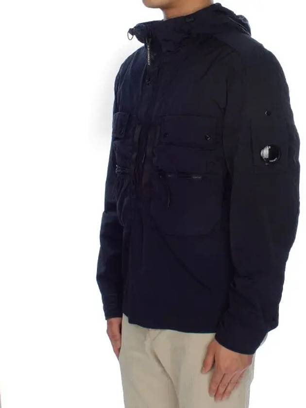 Chrome R Lens Hooded Jacket Navy - CP COMPANY - BALAAN 5