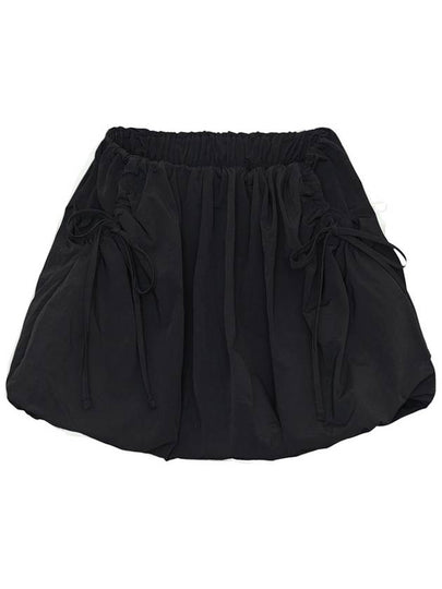 Volume Nylon A Line Skirt Black - ITZAVIBE - BALAAN 2