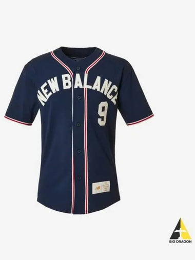 Uni Baseball Cotton Jersey 59 Navy - NEW BALANCE - BALAAN 1