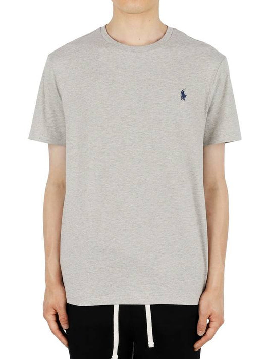 Polo men s pony embroidery short sleeve gray 710680785 002 - RALPH LAUREN - BALAAN 1