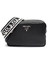 Medium Leather Cross Bag Black - PRADA - BALAAN 1