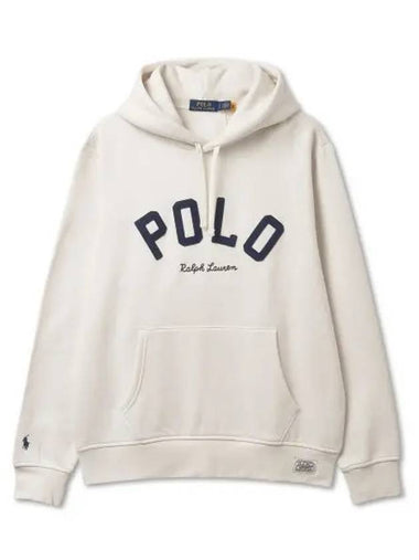 RL Fleece Logo Hoodie Natural 101 with 30 points - POLO RALPH LAUREN - BALAAN 1