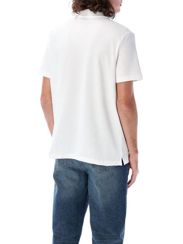 Carter Cotton Polo Shirt White - A.P.C. - BALAAN 3