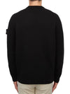 Compass Badge Wool Knit Top Black - STONE ISLAND - BALAAN 4