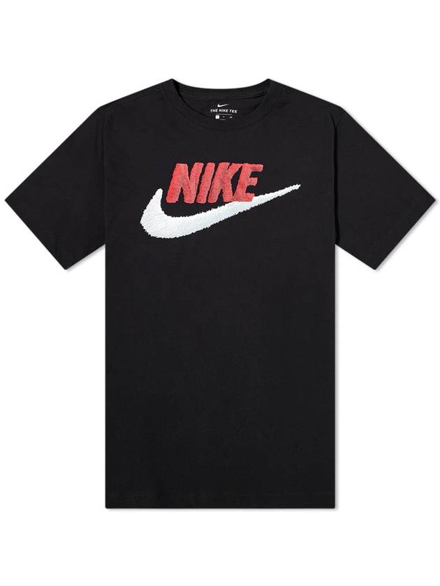 Men's NSW Futura Mark Short Sleeve T-Shirt Black - NIKE - BALAAN 1