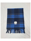 Revint Plaid Muffler Noir Blue - ADER ERROR - BALAAN 2