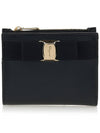 Vara Bow Half Wallet Black - SALVATORE FERRAGAMO - BALAAN 2