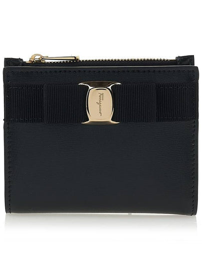 Vara Bow Half Wallet Black - SALVATORE FERRAGAMO - BALAAN 2