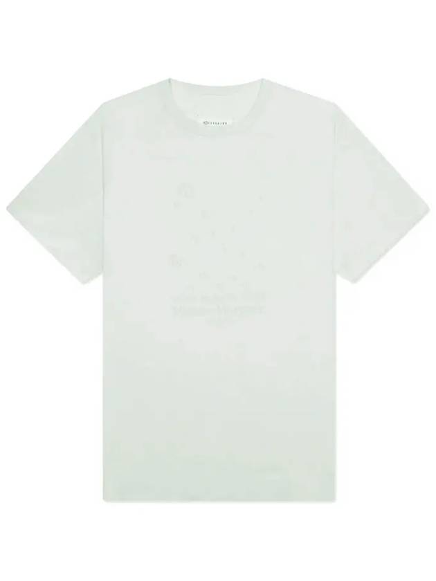 Numeric Embroidered Logo Mako Cotton Short Sleeve T-Shirt White - MAISON MARGIELA - BALAAN 3