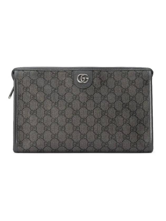 Ophidia GG Toiletry Clutch Bag Grey - GUCCI - BALAAN 1