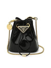 Patent Leather Mini Pouch Black - PRADA - BALAAN 3