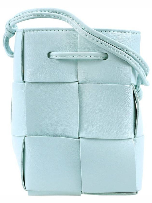 Intrecciato Cassette Small Bucket Bag Blue - BOTTEGA VENETA - BALAAN 2