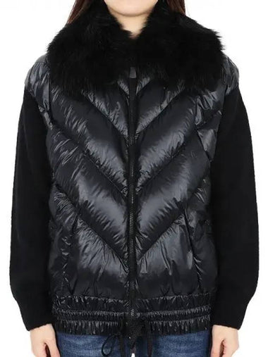 Women s Alpaca Padding Mix Zip up Jacket 9B00006 M1126 999 1217279 - MONCLER - BALAAN 1