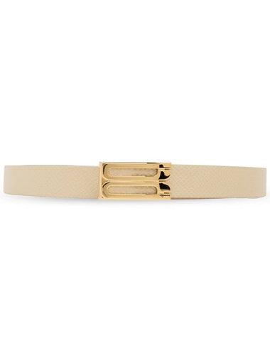 Victoria Beckham Leather Belt, Women's, Cream - VICTORIA BECKHAM - BALAAN 1