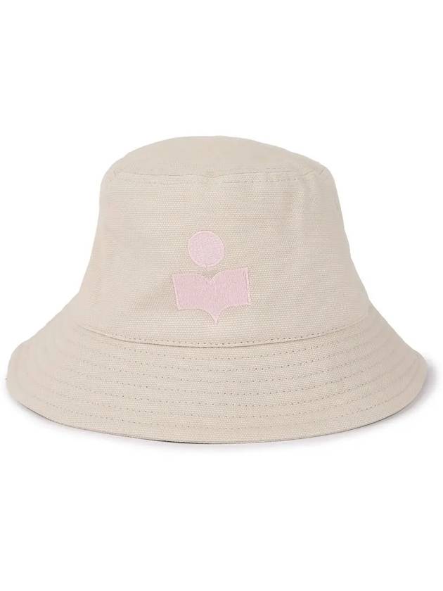 Haley Embroidered Logo Bucket Hat Ecru - ISABEL MARANT - BALAAN 2