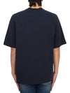 Le Typo Cotton Short Sleeve T-shirt Navy - JACQUEMUS - BALAAN 6