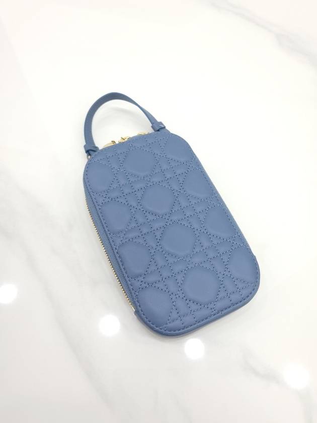 Lady phone holder chain bag blue cannage - DIOR - BALAAN 1