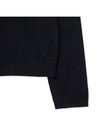 Micro ribbed square neck knit black - NOIRER - BALAAN 6