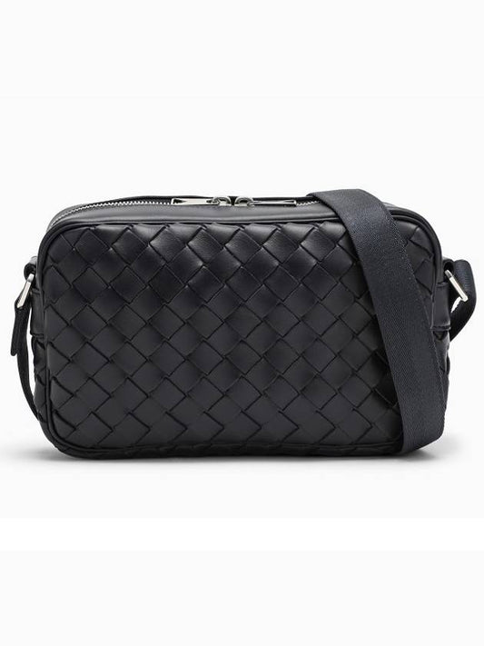 Intrecciato Small Cross Bag Black - BOTTEGA VENETA - BALAAN 2