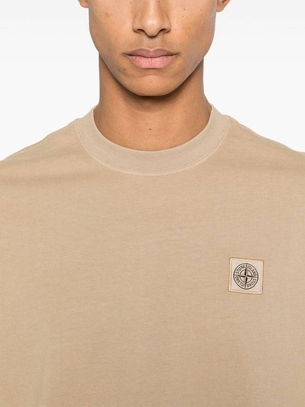 Stone Island T-shirts and Polos Beige - STONE ISLAND - BALAAN 4