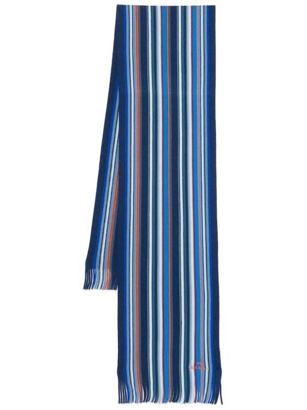 Multicolour Stripe Scarf Blue - PAUL SMITH - BALAAN 1