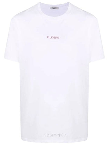 Logo Cotton Short Sleeve Men's TShirt WV3MG10V738 - VALENTINO - BALAAN 1