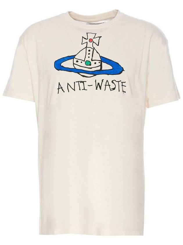 Anti Waste Short Sleeve T-Shirt Ivory - VIVIENNE WESTWOOD - BALAAN 2