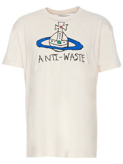 Anti Waste Short Sleeve T-Shirt Ivory - VIVIENNE WESTWOOD - BALAAN 2