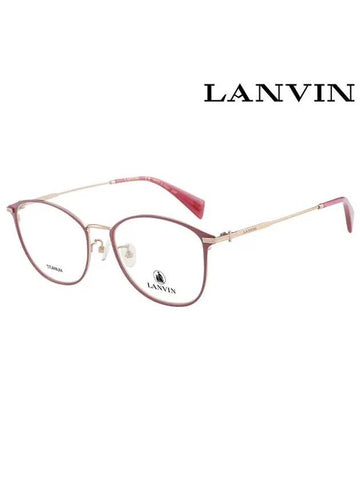 Glasses Frame LNV250SA 604 Round Titanium Women s - LANVIN - BALAAN 1