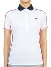 Women's Damai Polo Short Sleeve T-Shirt White - J.LINDEBERG - BALAAN 2