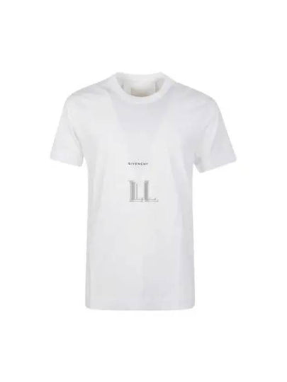 Logo Print Short Sleeve T-Shirt White - GIVENCHY - BALAAN 2