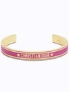 Cord Bangle Bracelet Gold Pink - DIOR - BALAAN 2