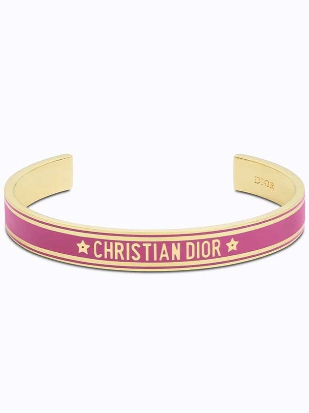 Cord Bangle Bracelet Gold Pink - DIOR - BALAAN 2