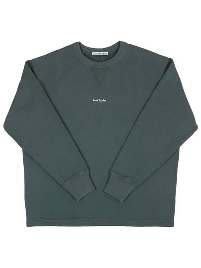 Logo Cropped Neck Oversized Fit Men To Men Grey - ACNE STUDIOS - BALAAN 2