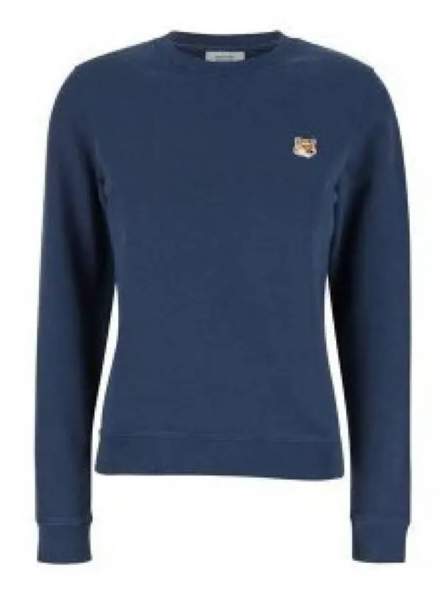 Fox Head Patch Regular Sweatshirt Ink Blue - MAISON KITSUNE - BALAAN 2