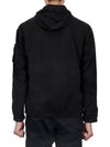 Cotton Twill Stretch Hooded Jacket Black - STONE ISLAND - BALAAN 6