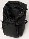 Re-Nylon Saffiano Leather Backpack Black - PRADA - BALAAN 6