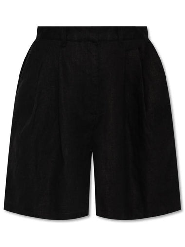 Posse ‘Marchello’ Linen Shorts , Women's, Black - POSSE - BALAAN 1