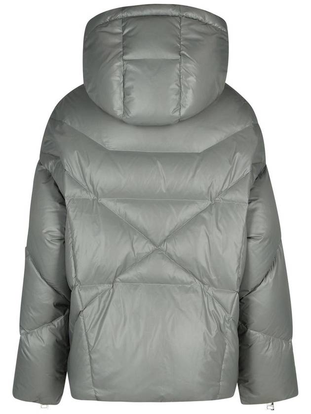 Khrisjoy 'Shiny' Grey Polyamide Blend Down Jacket - KHRISJOY - BALAAN 3