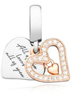 Sparkling Freehand Heart Dangle Charm - PANDORA - BALAAN 4