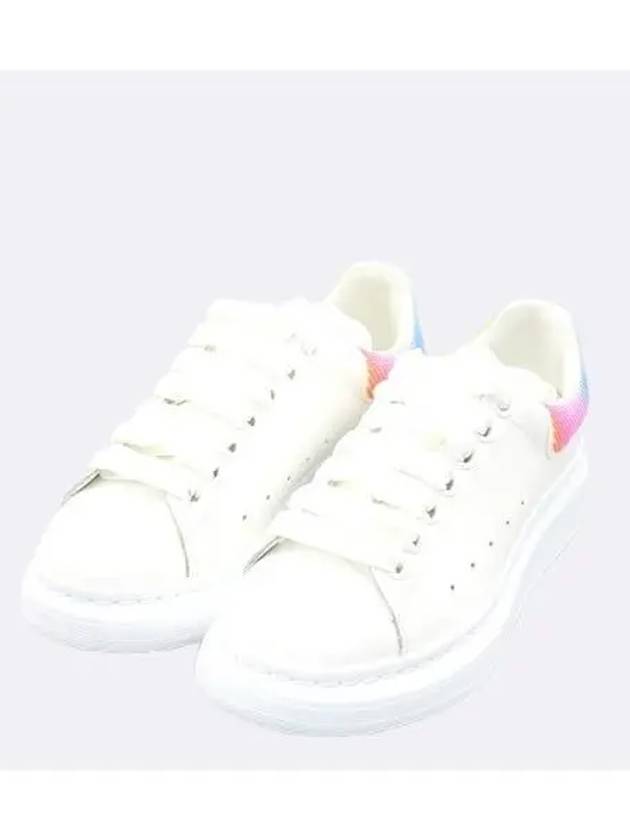 Unused 708070 White Color Rainbow Tab Oversole Women s Sneakers 35 225MM - ALEXANDER MCQUEEN - BALAAN 6